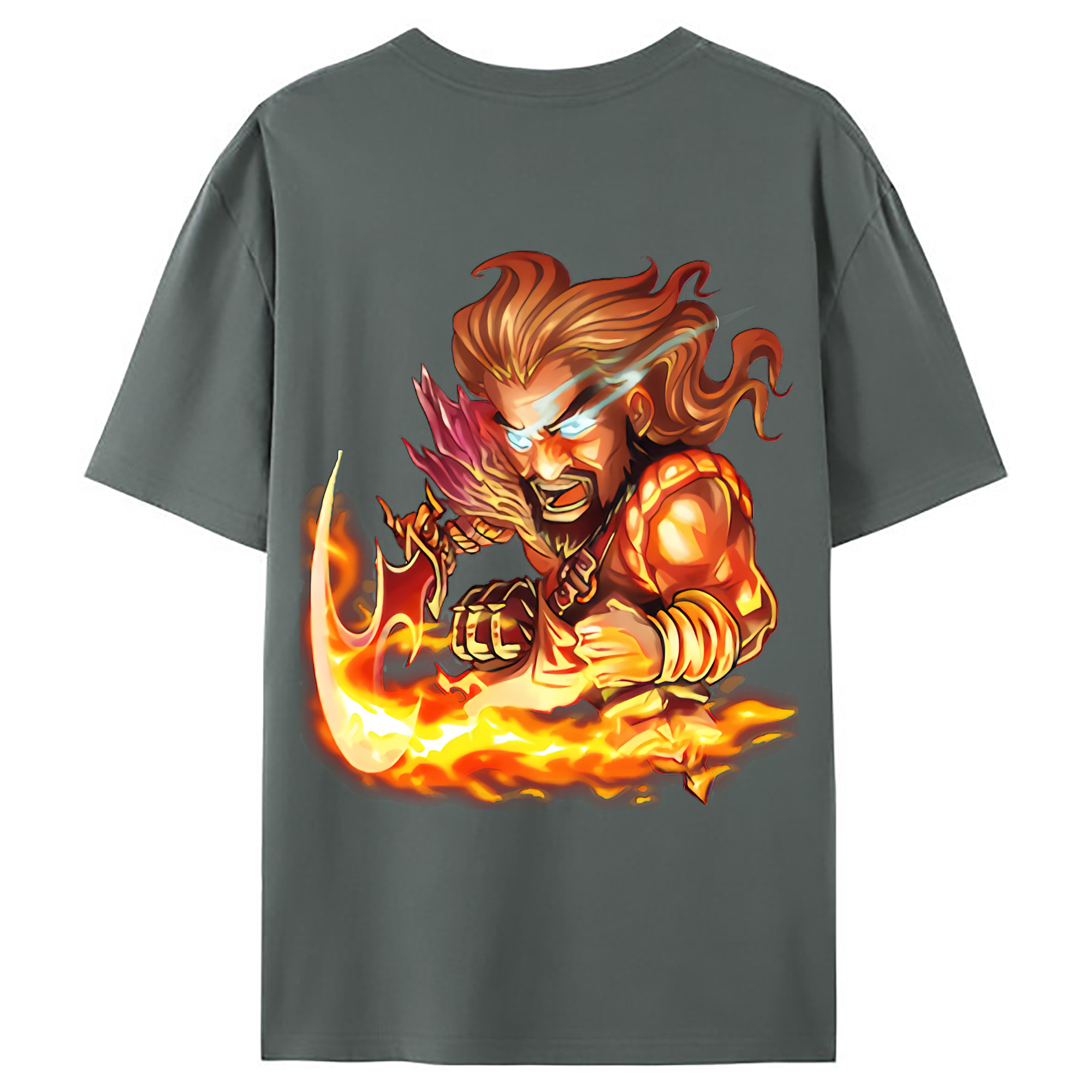 （画像用） リーグ・オブ・レジェンド League of Legends LOL 綿100％ メンズ半袖Tシャツ（バックプリント） 通気性